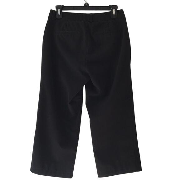 Dockers Metro Capri Ideal Fit Ankle Length Crop Dress Pants Pockets Black Size 4 - Picture 2 of 6